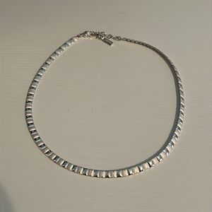 Napier Women’s Adjustable 15” Linked Choker Necklace Silver Tone Jewelry